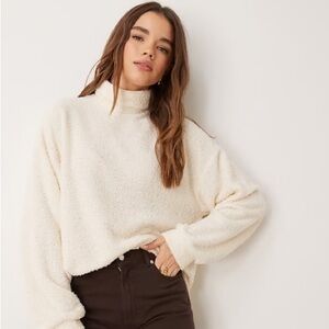 ASOS Off-White Turtleneck Sweater